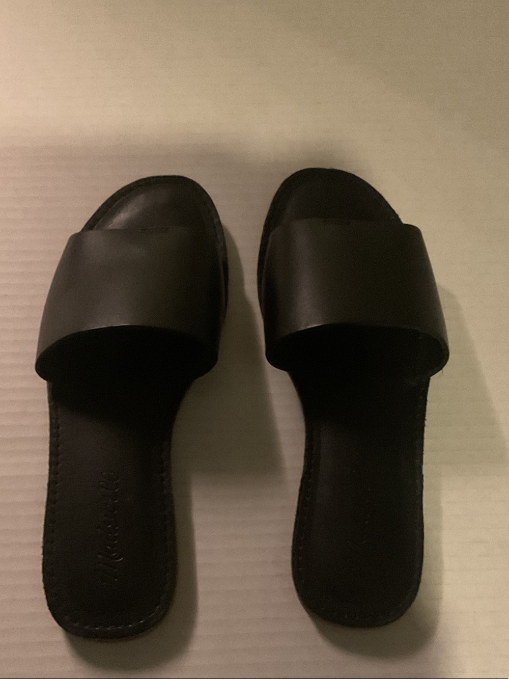 Madewell Black Slide Sandals